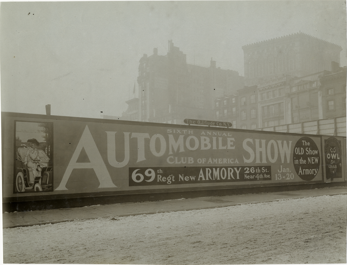Billboard, 1906 New York Auto Show