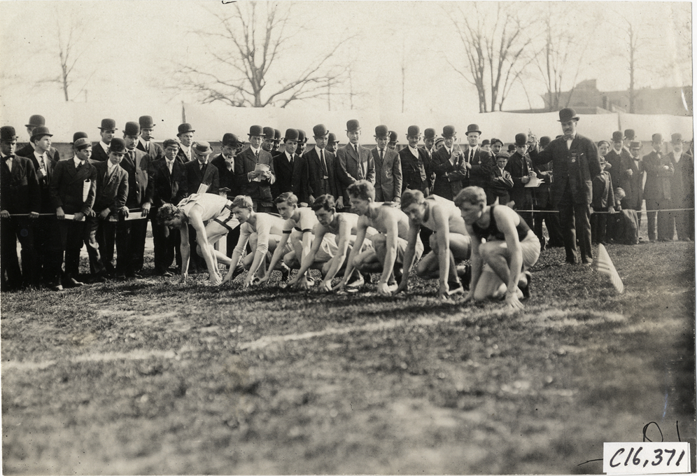 Runners at start of race