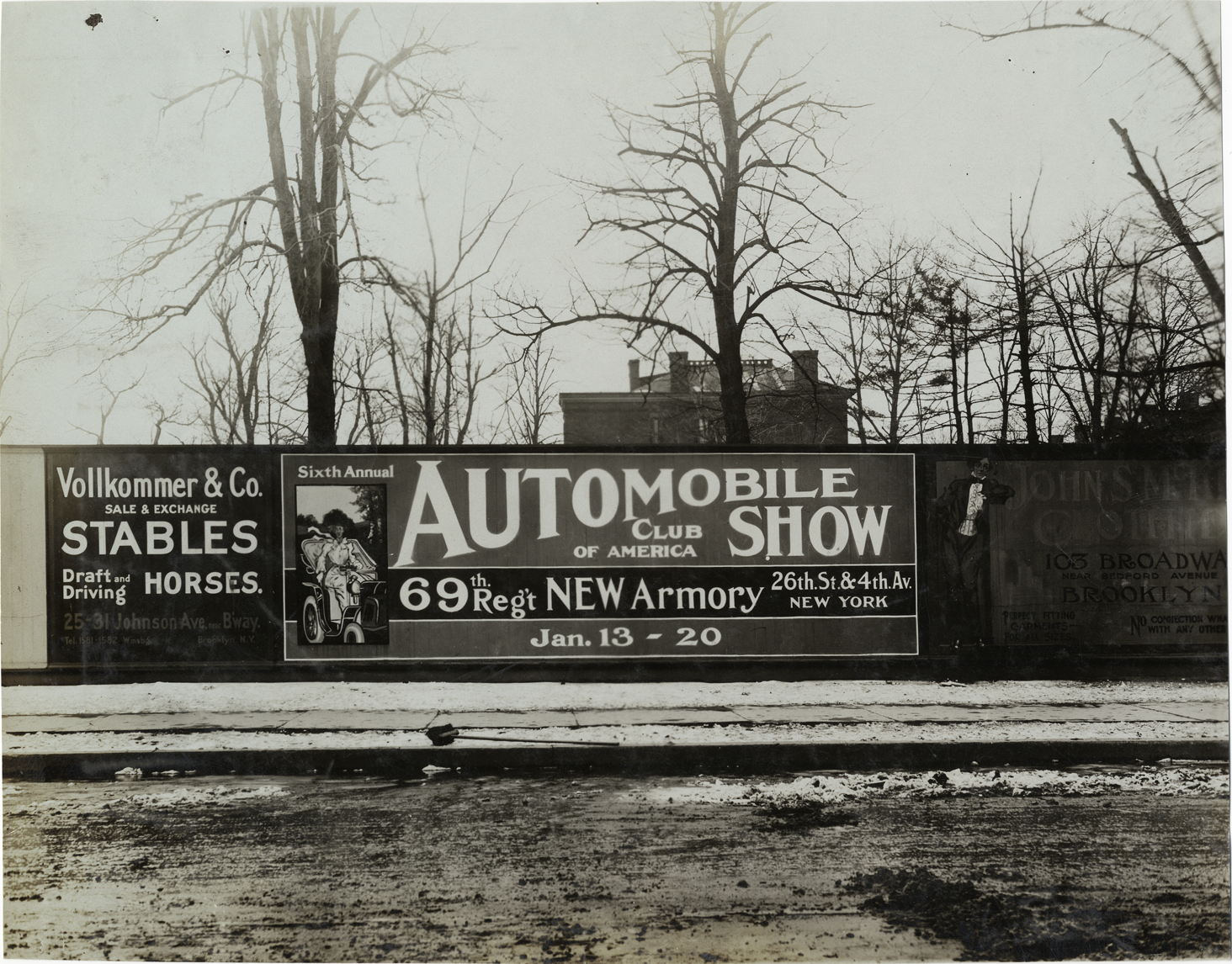 Billboard, 1906 New York Auto Show