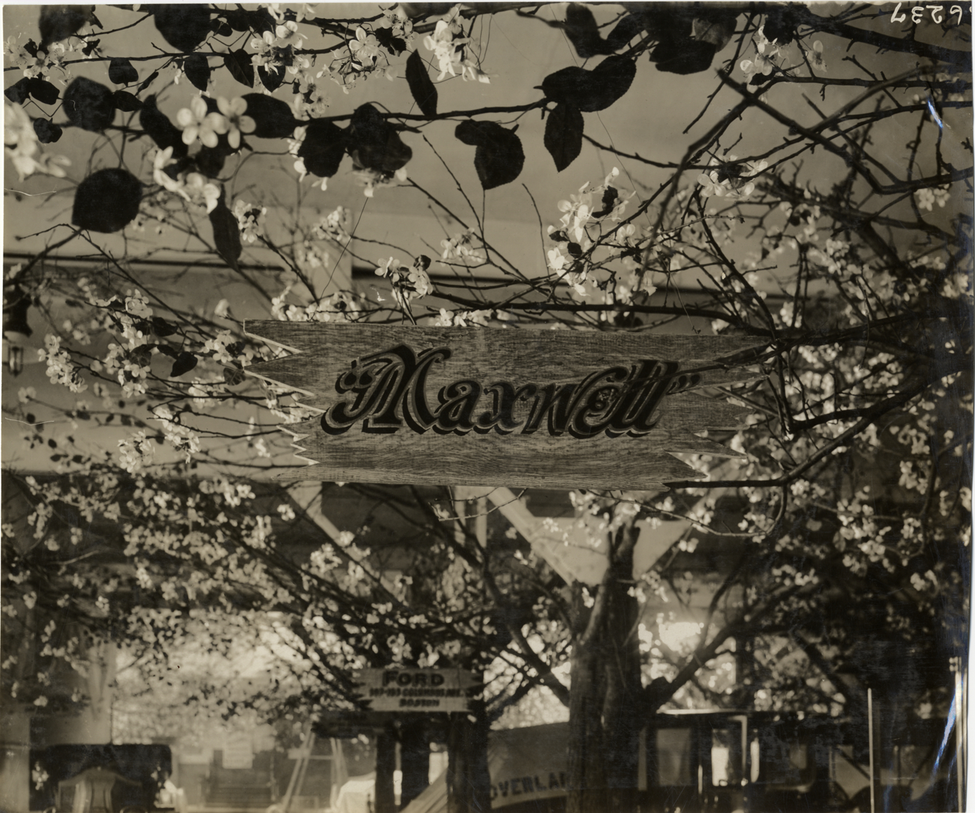 Maxwell sign, 1910 Boston Auto Show