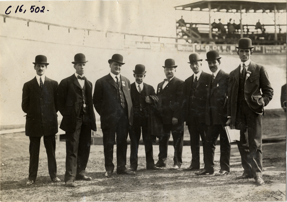 Officials at track meet