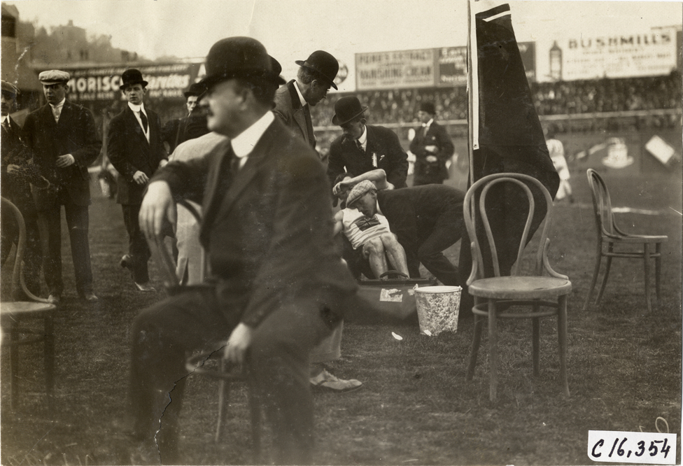 Officials at track meet