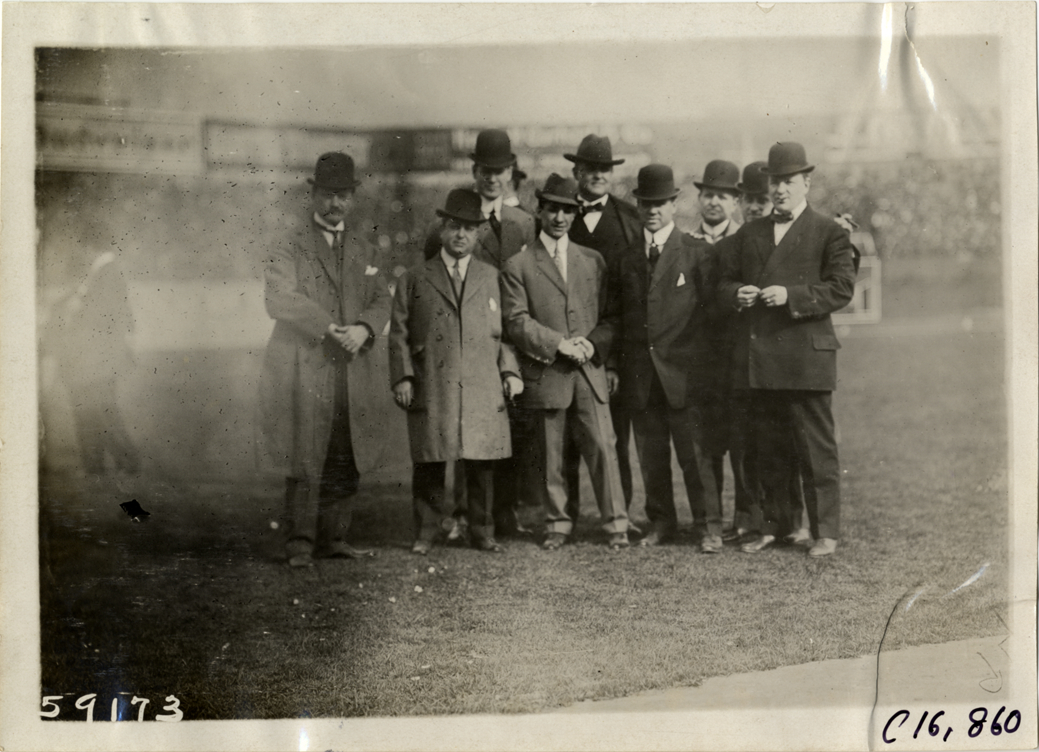 Officials at marathon race