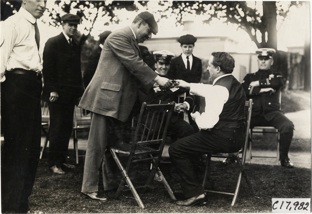 Men and policemen, 1909 Crippled Children's Outing