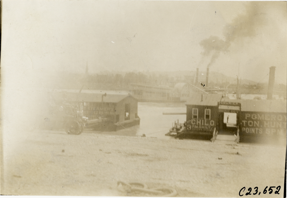 Wharf, 1910 Glidden Tour