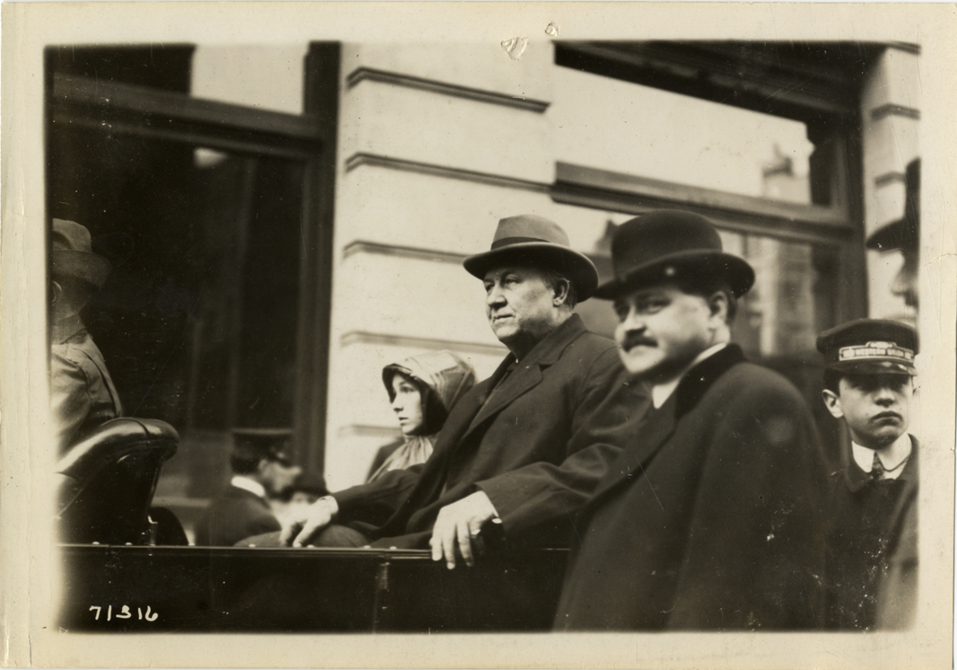 Governor Hoke Smith in automobile, 1911 Glidden Tour