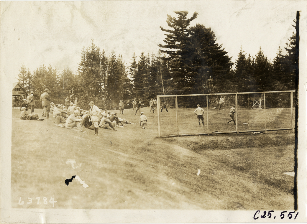Baseball game, 1910 Munsey Historic Tour