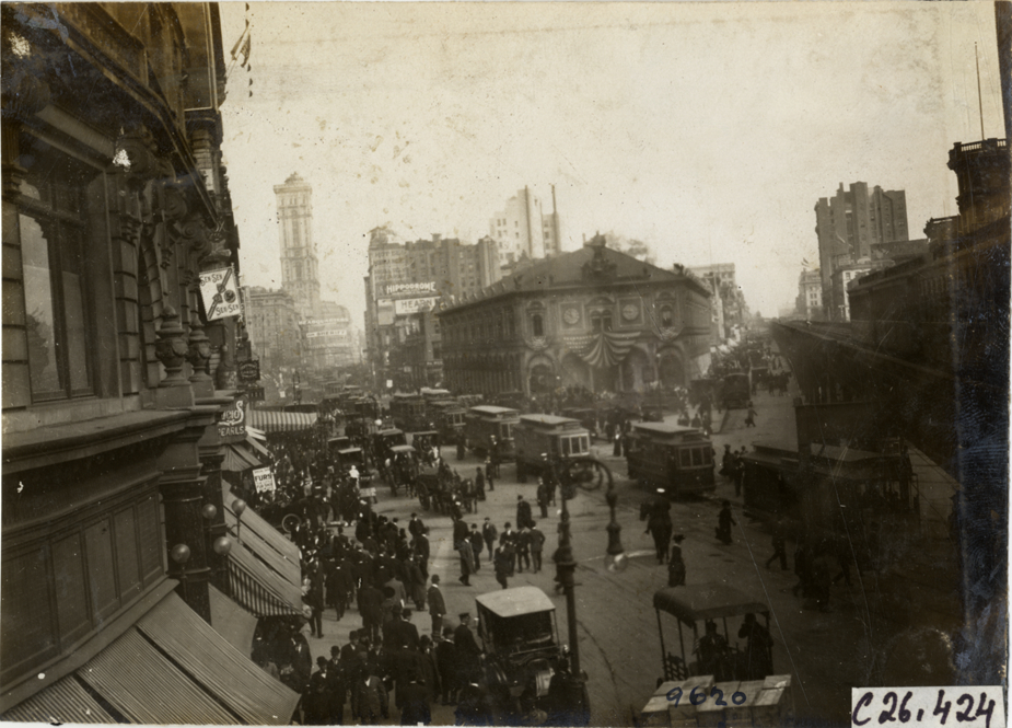 New York Herald Building, 1909 New York-Atlanta Good Roads Tour