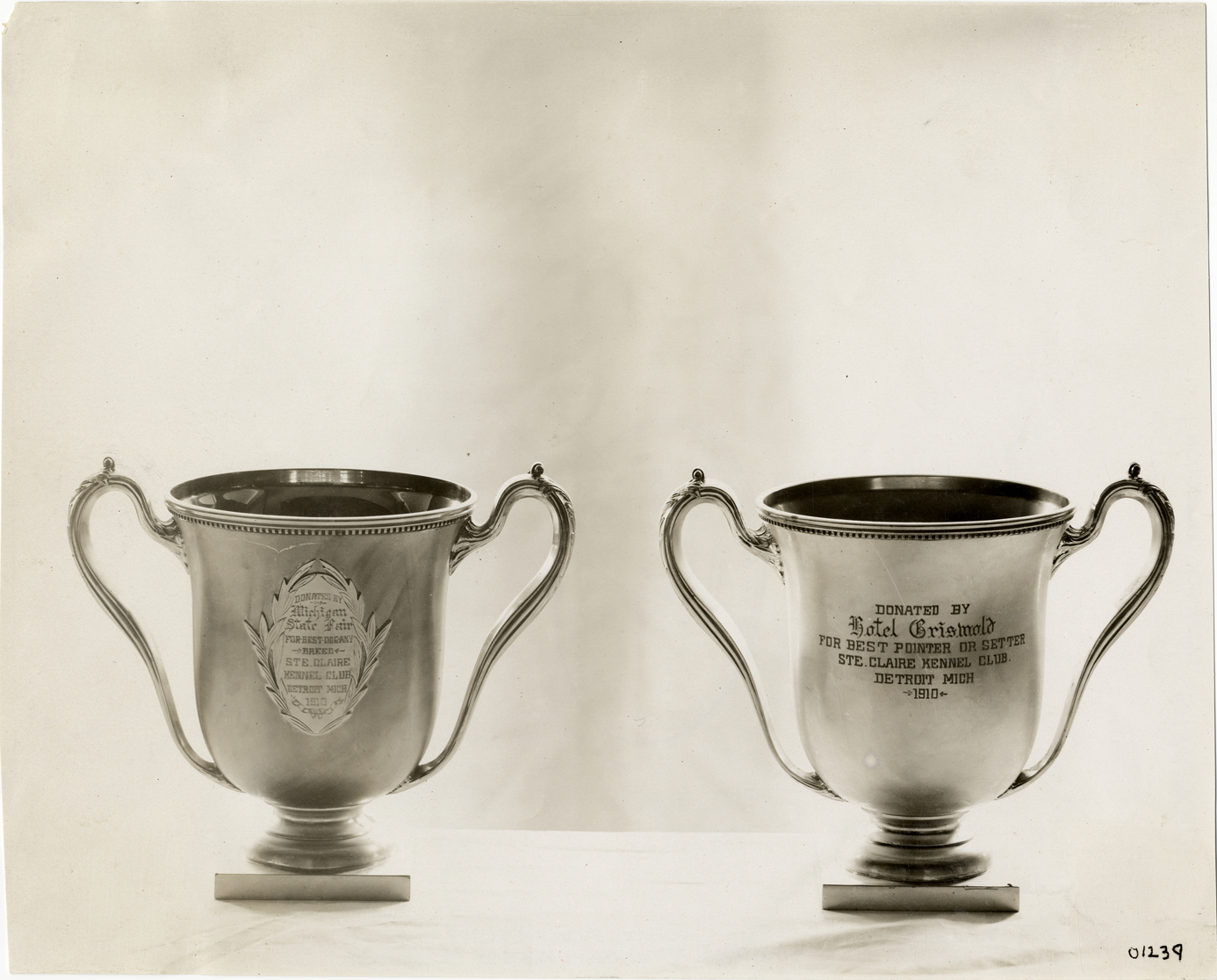 Ste. Claire Kennel Club trophies