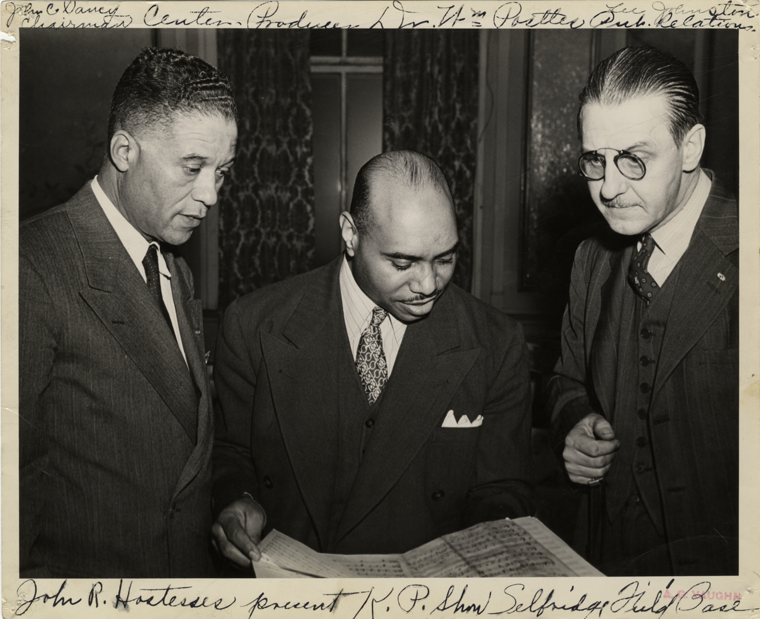 William Postles, John C. Dancy and Lee Johnston