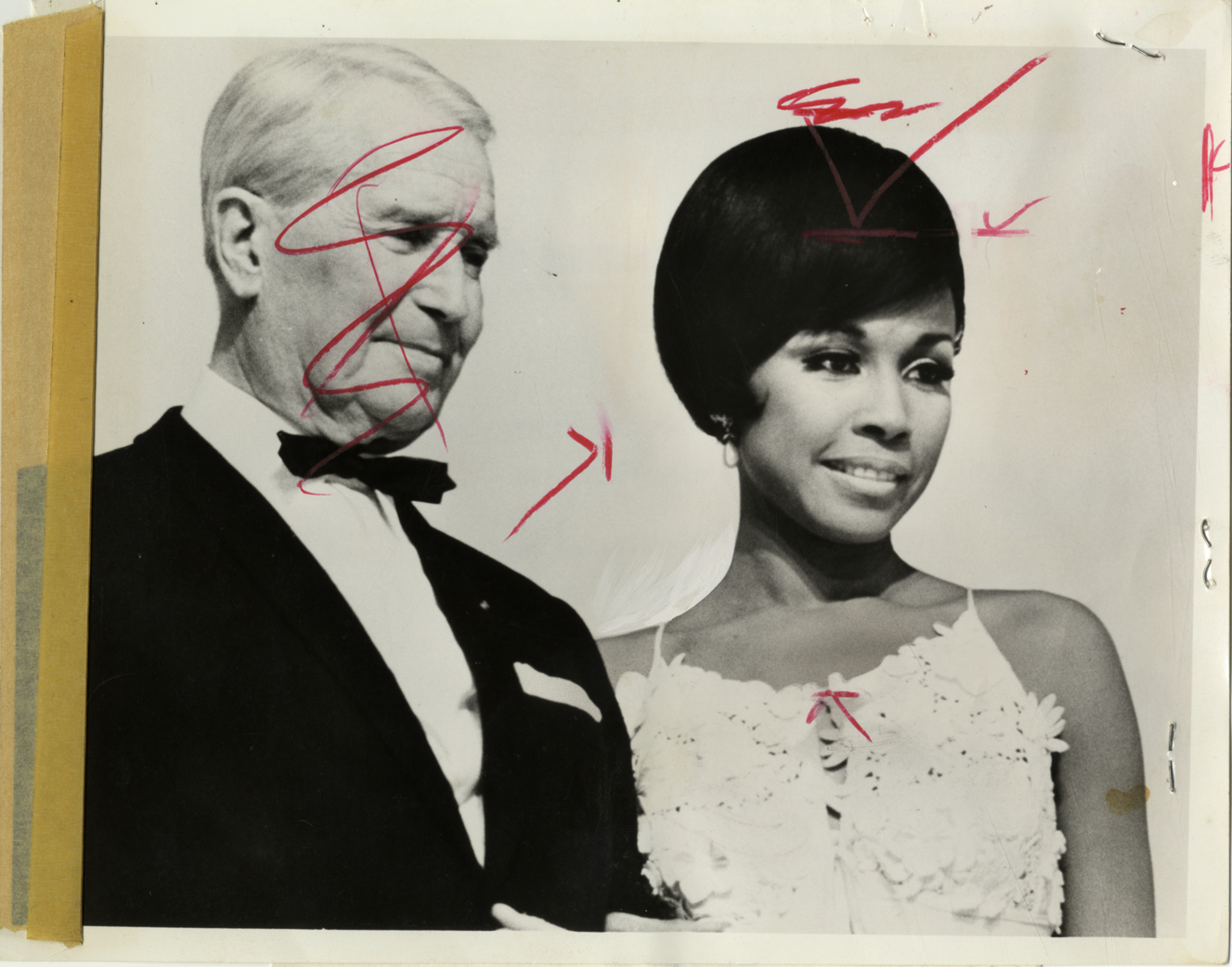 Diahann Carroll and Maurice Chevalier