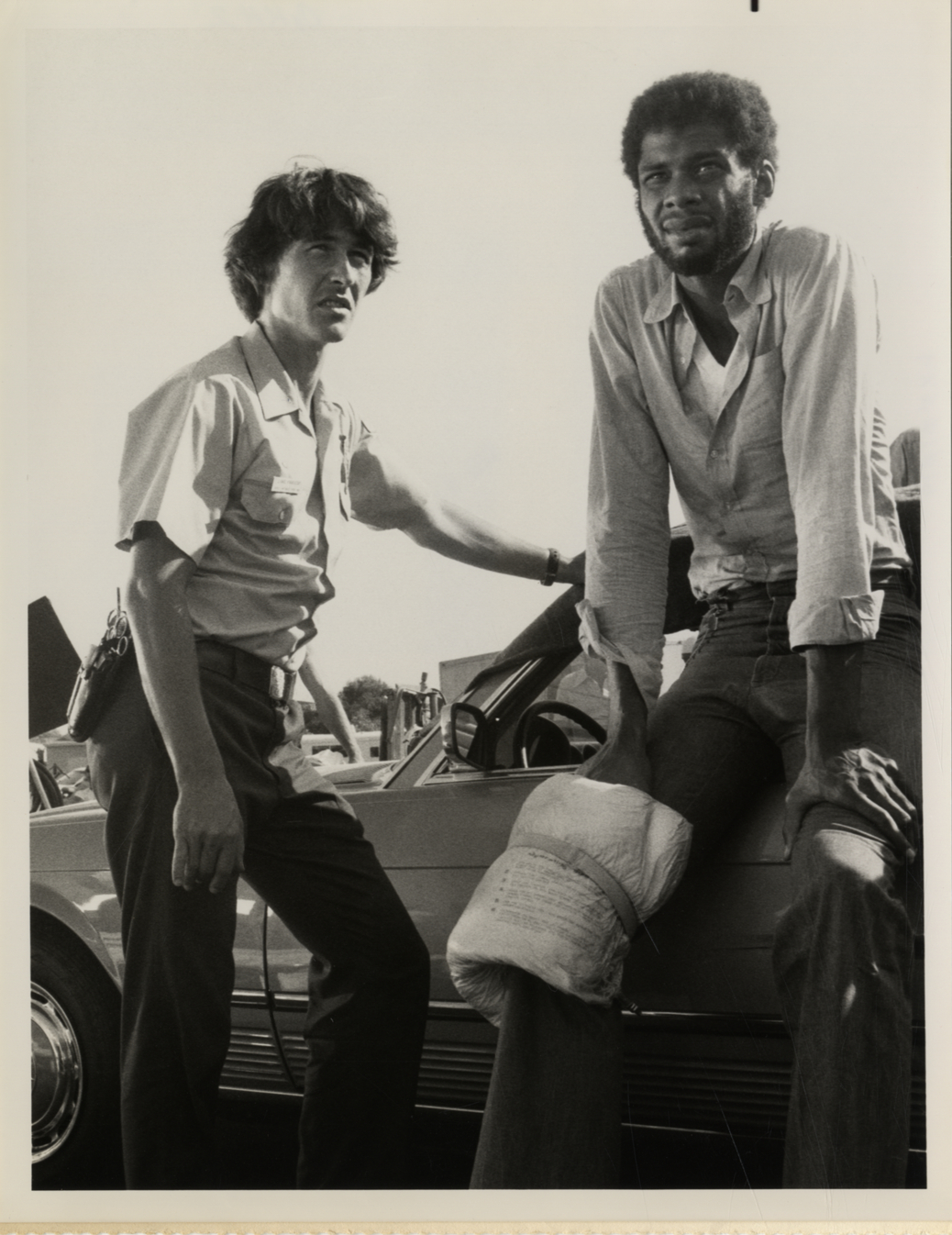 Kareem Abdul-Jabbar and Randolph Mantooth in "Emergency!"