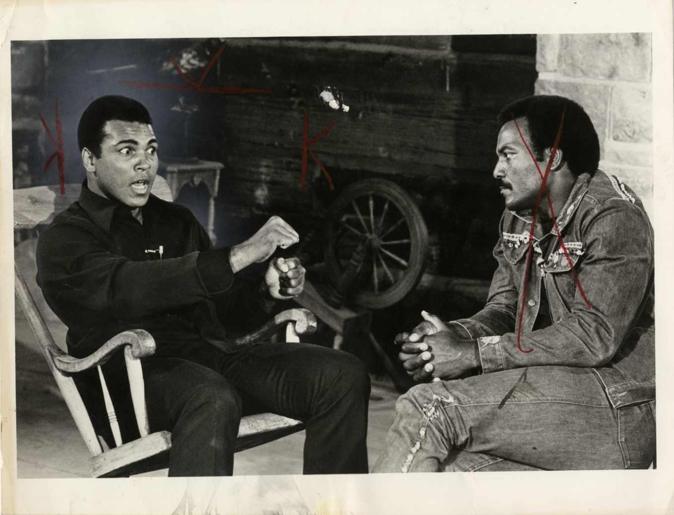 Muhammad Ali and Jim Brown