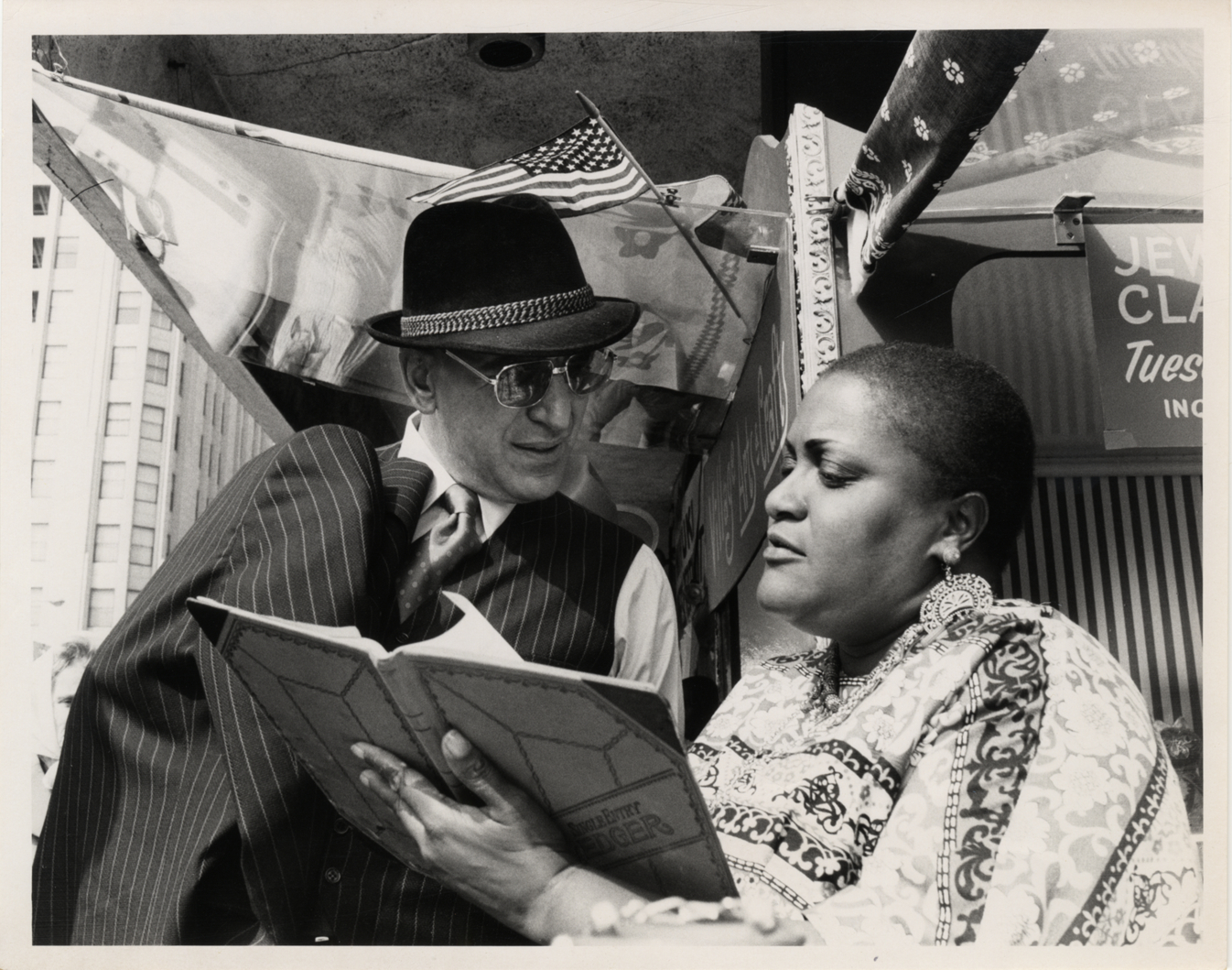 Esther Sutherland and Telly Savalas