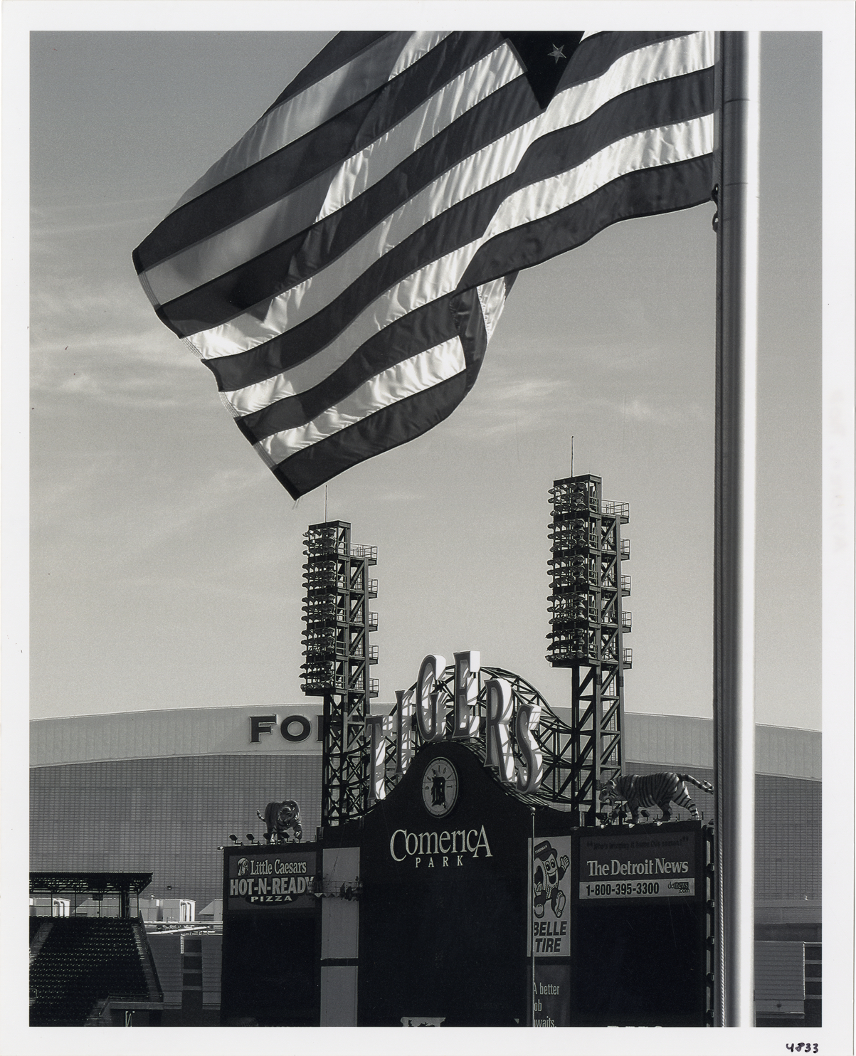 Comerica Park scoreboard