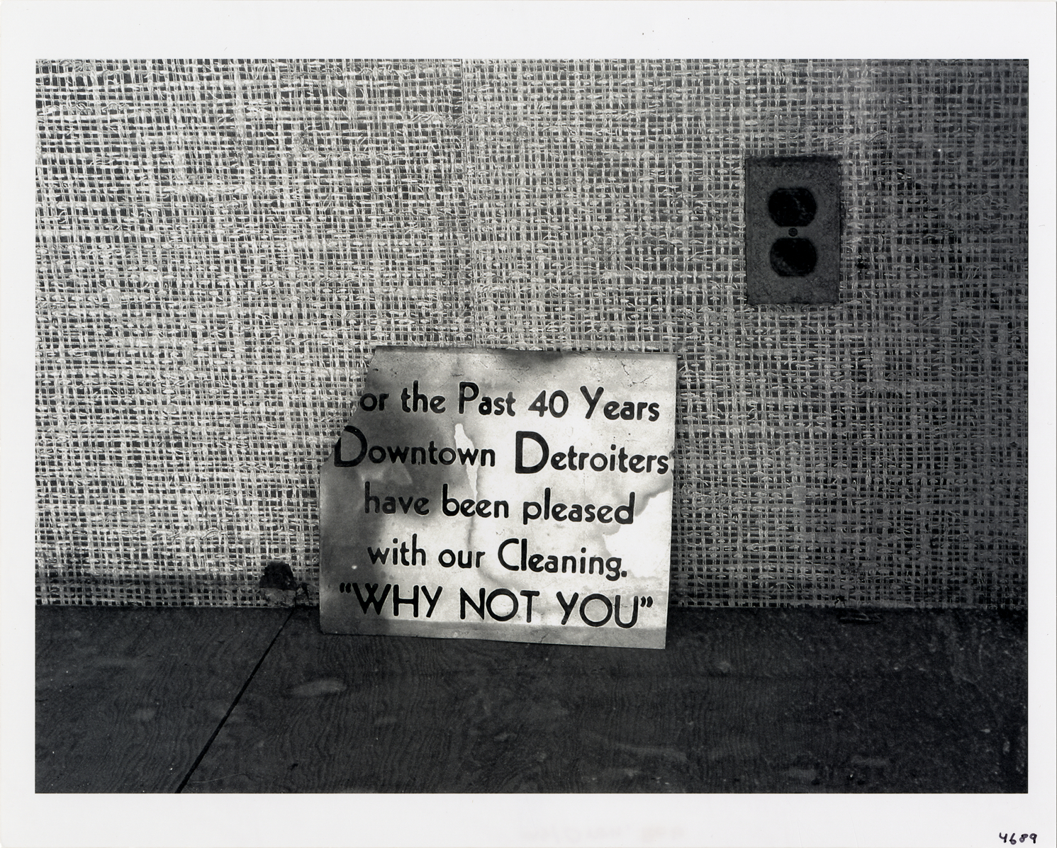 Cleaners sign