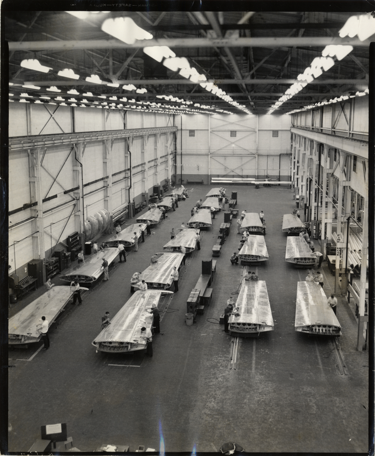 Workers assembling B-29 Superfortress bomber wings, Murray Corporation of America