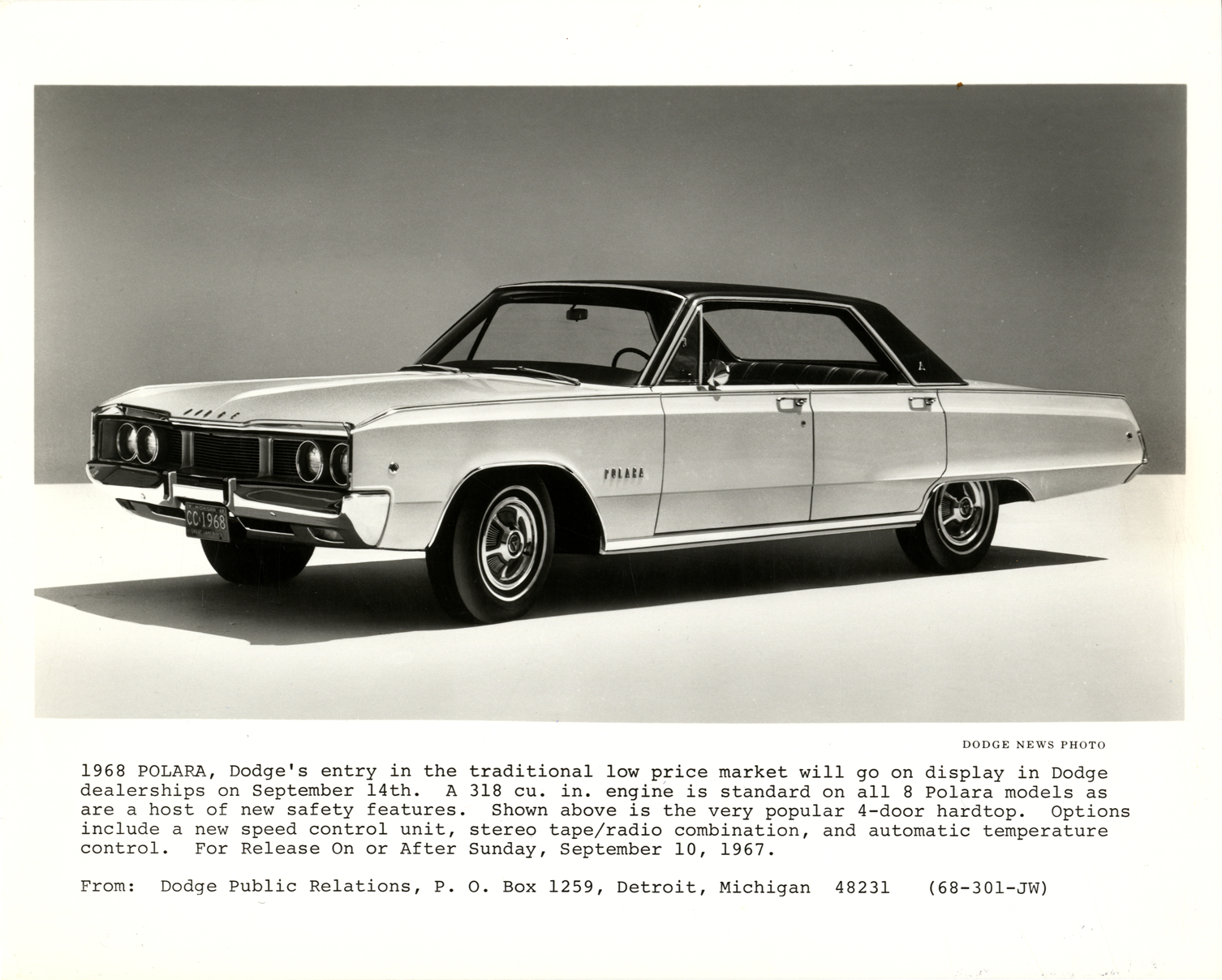 1968 Dodge Polara automobile