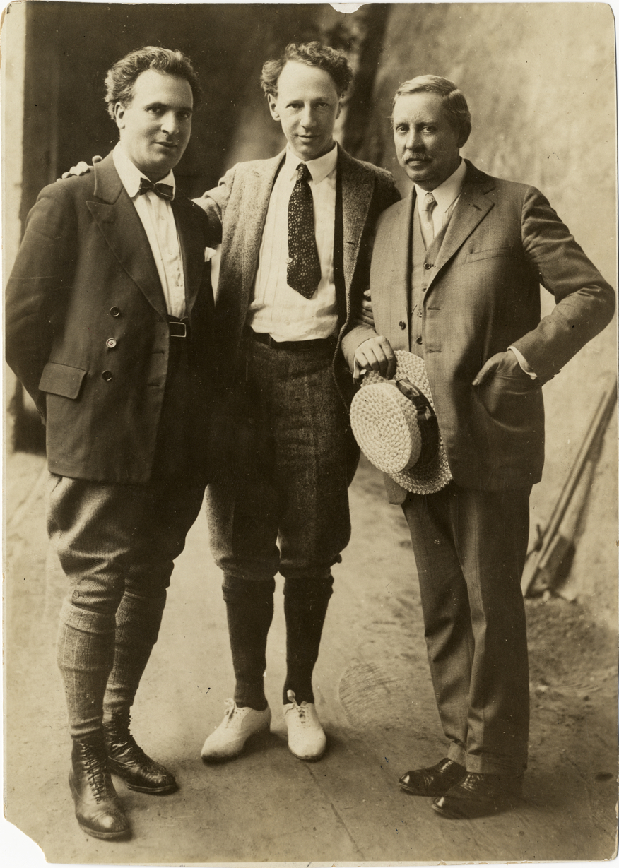 Ossip S. Gabrilowitsch, Bruno Walter and Frederick Stock