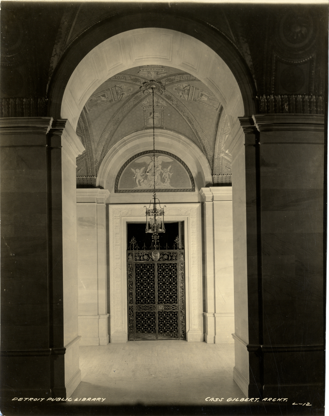 Iron gate, Main Library, Detroit Public Library