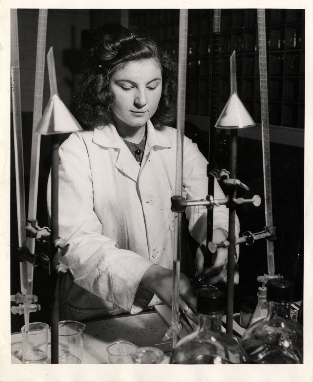 Woman laboratory technician