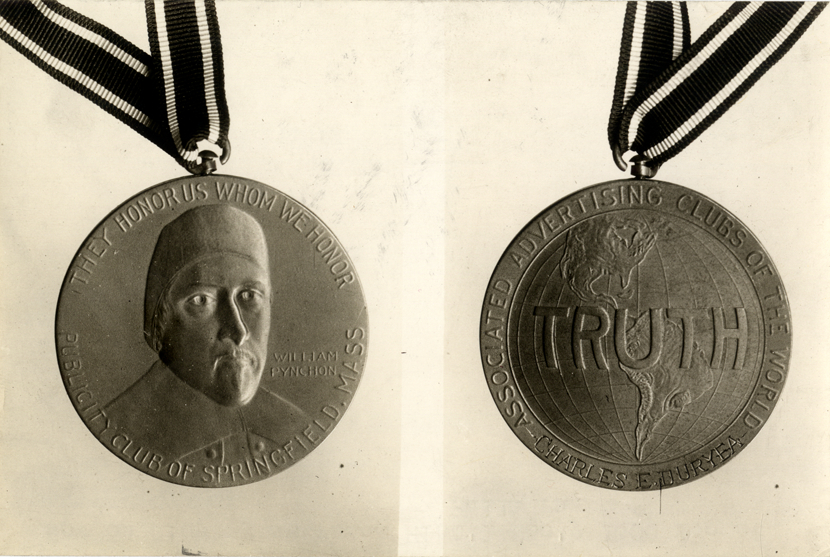 William Pynchon medal honoring Charles E. Duryea