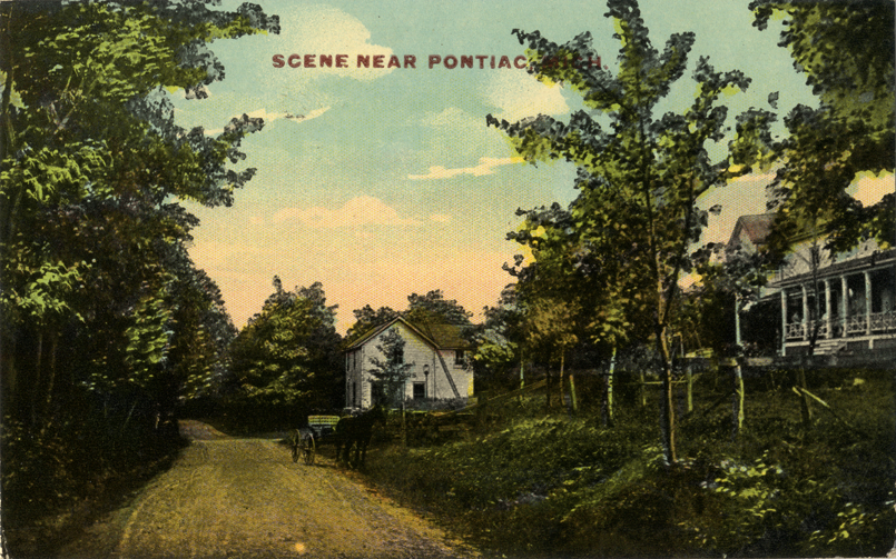 Rural road, Pontiac, Michigan