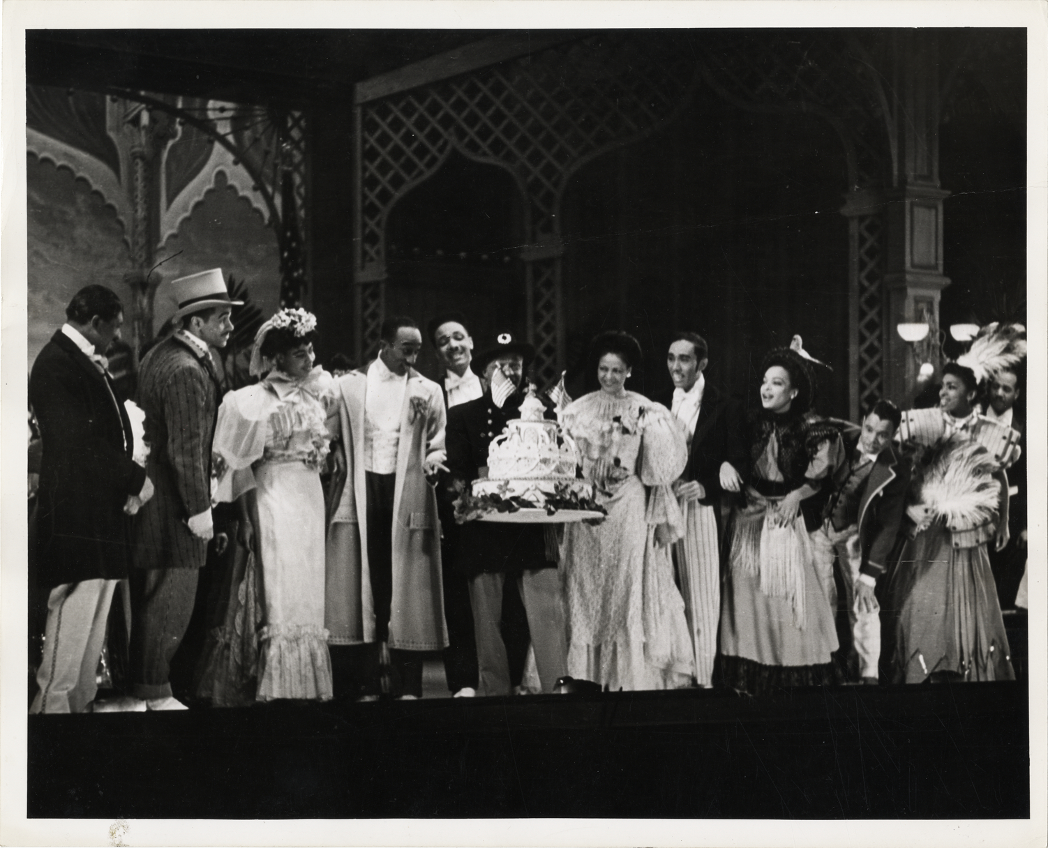 Milton J. Williams and cast in "St. Louis woman"
