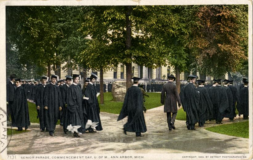 Seniors on Commencement Day, University of Michigan, Ann Arbor