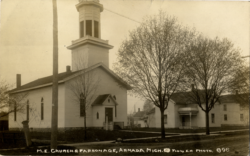 Methodist Episcopal church and parsonage, Armada, Michigan