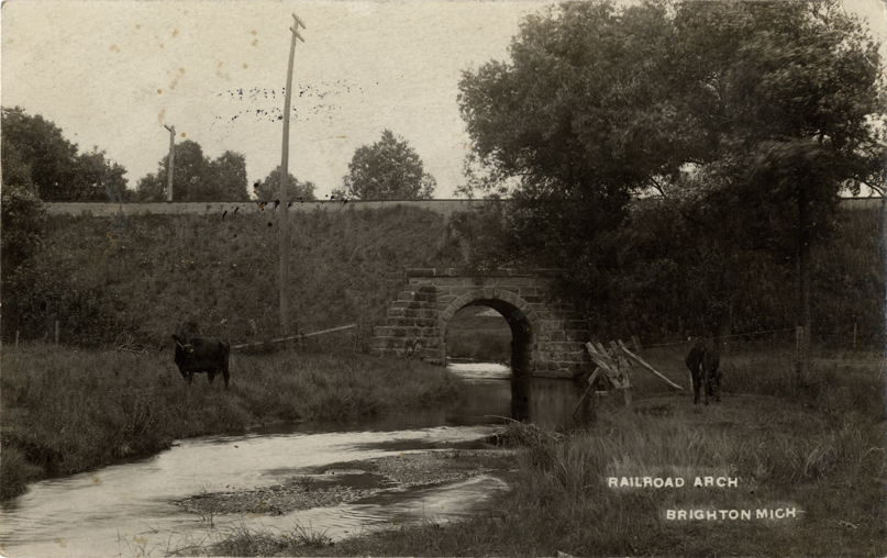 Railroad bridge, Brighton, Michigan