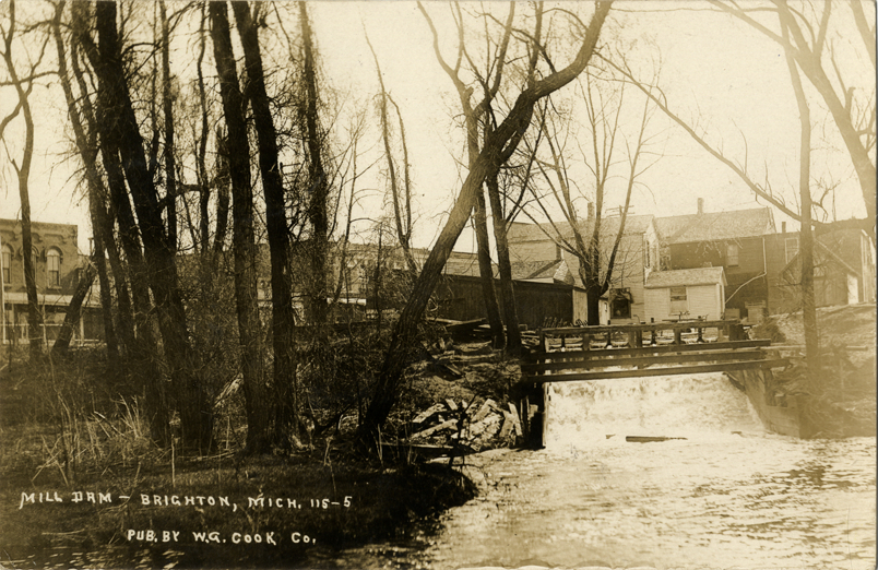 Mill dam, Brighton, Michigan