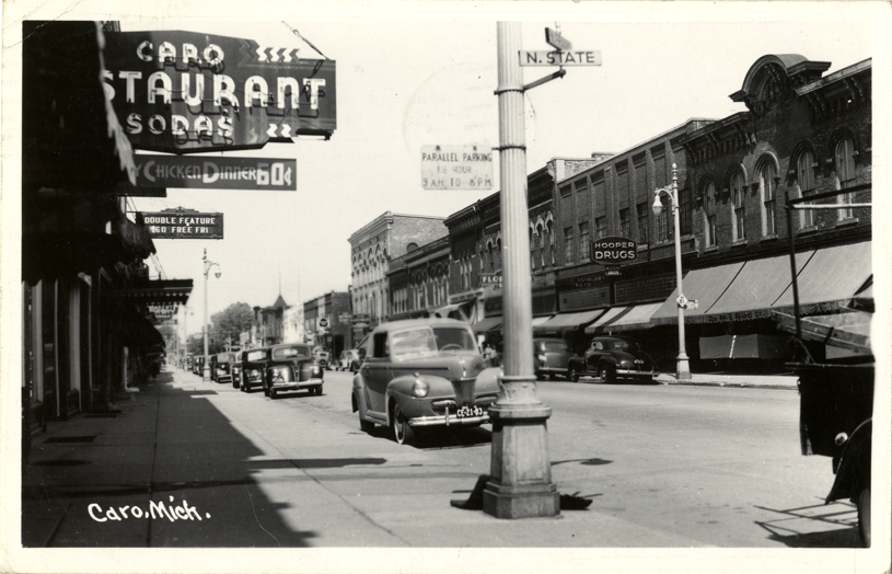 Commercial buildings, Caro, Michigan