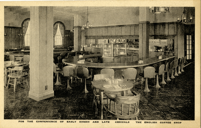 English coffee shop, Dearborn Inn, Dearborn, Michigan
