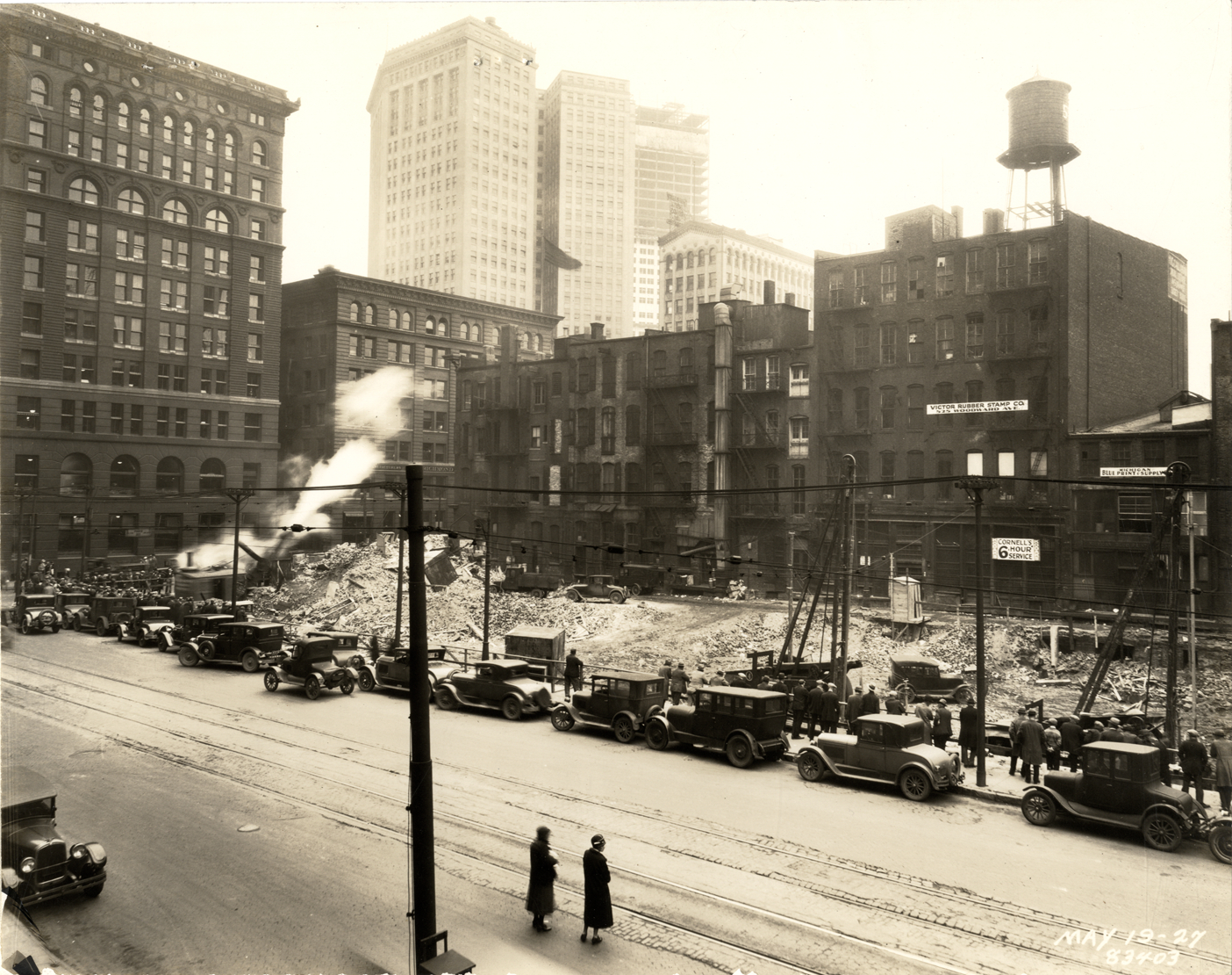 Construction site, Union Guardian Building