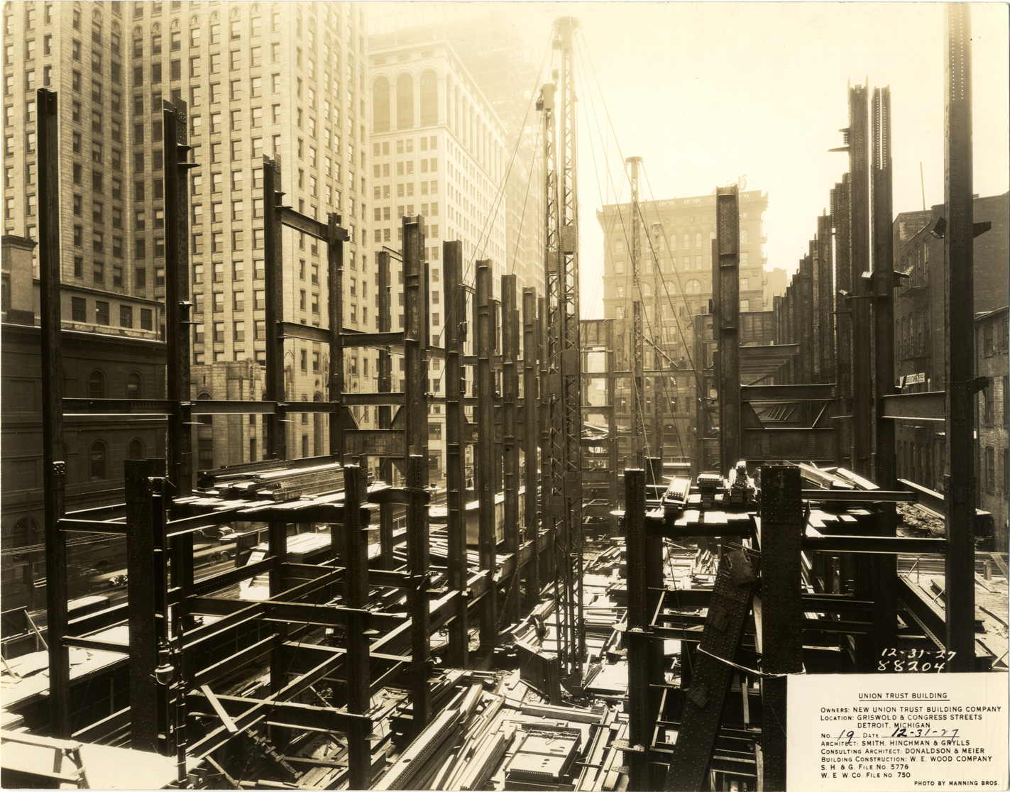 Union Guardian Building under construction