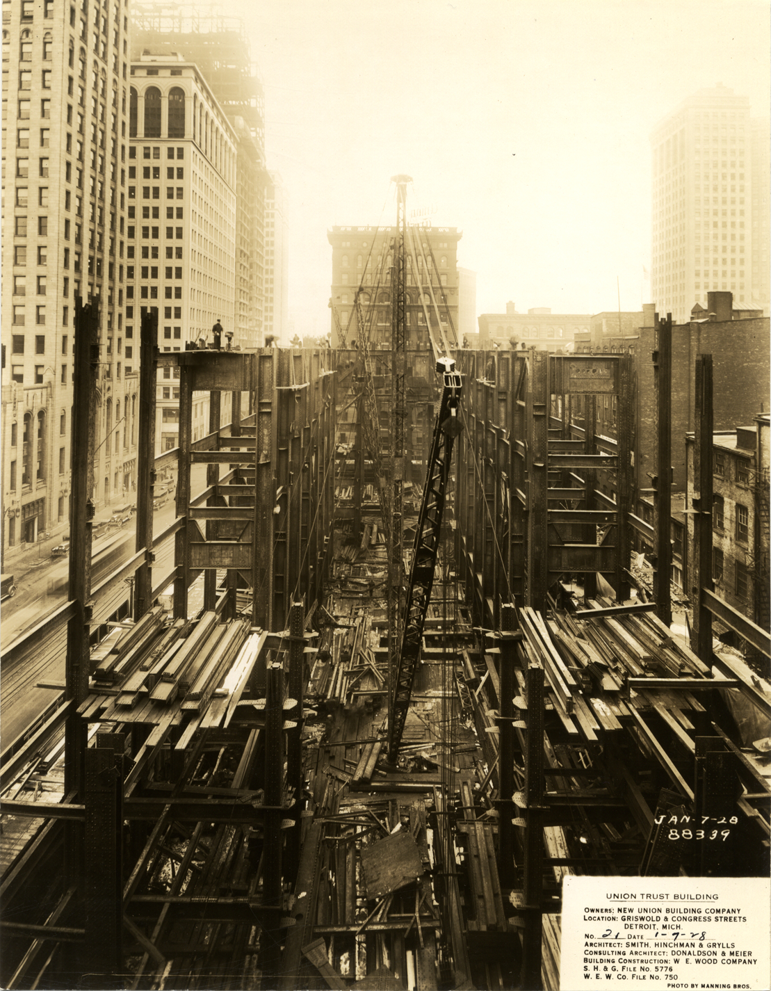 Union Guardian Building under construction