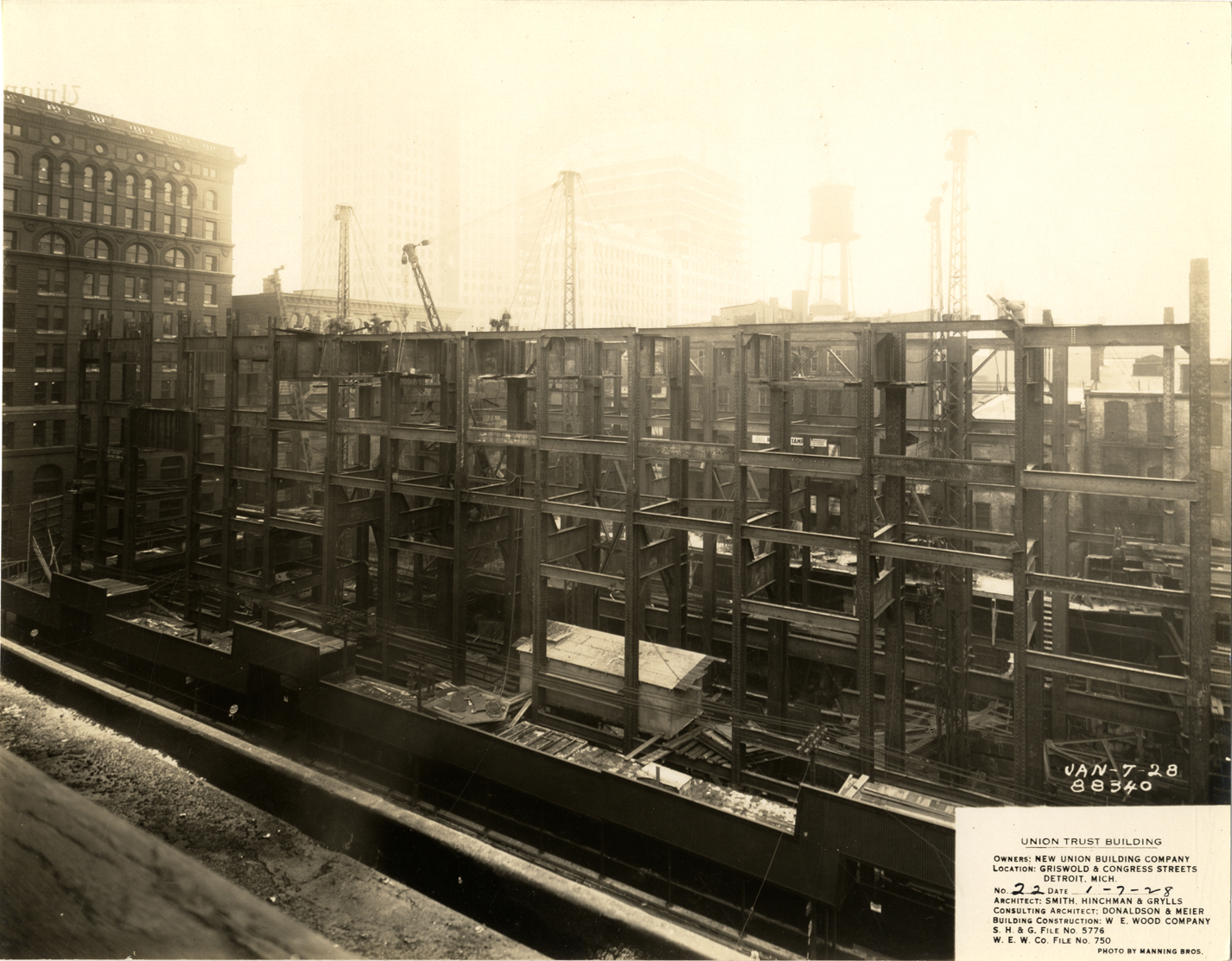Union Guardian Building under construction