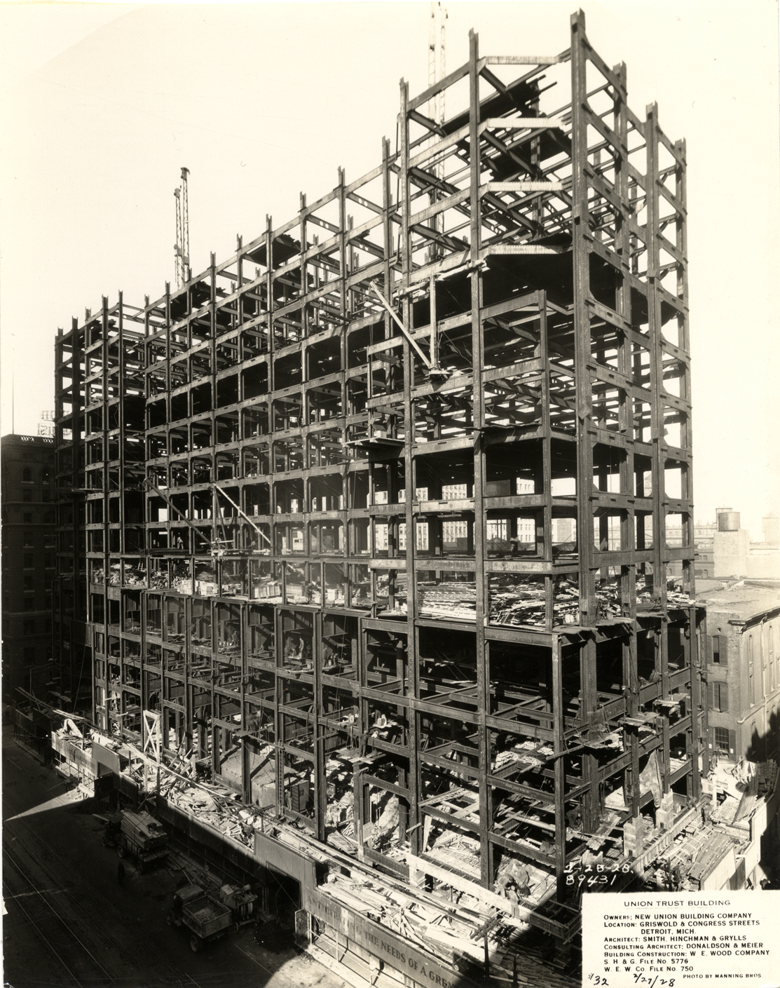Union Guardian Building under construction