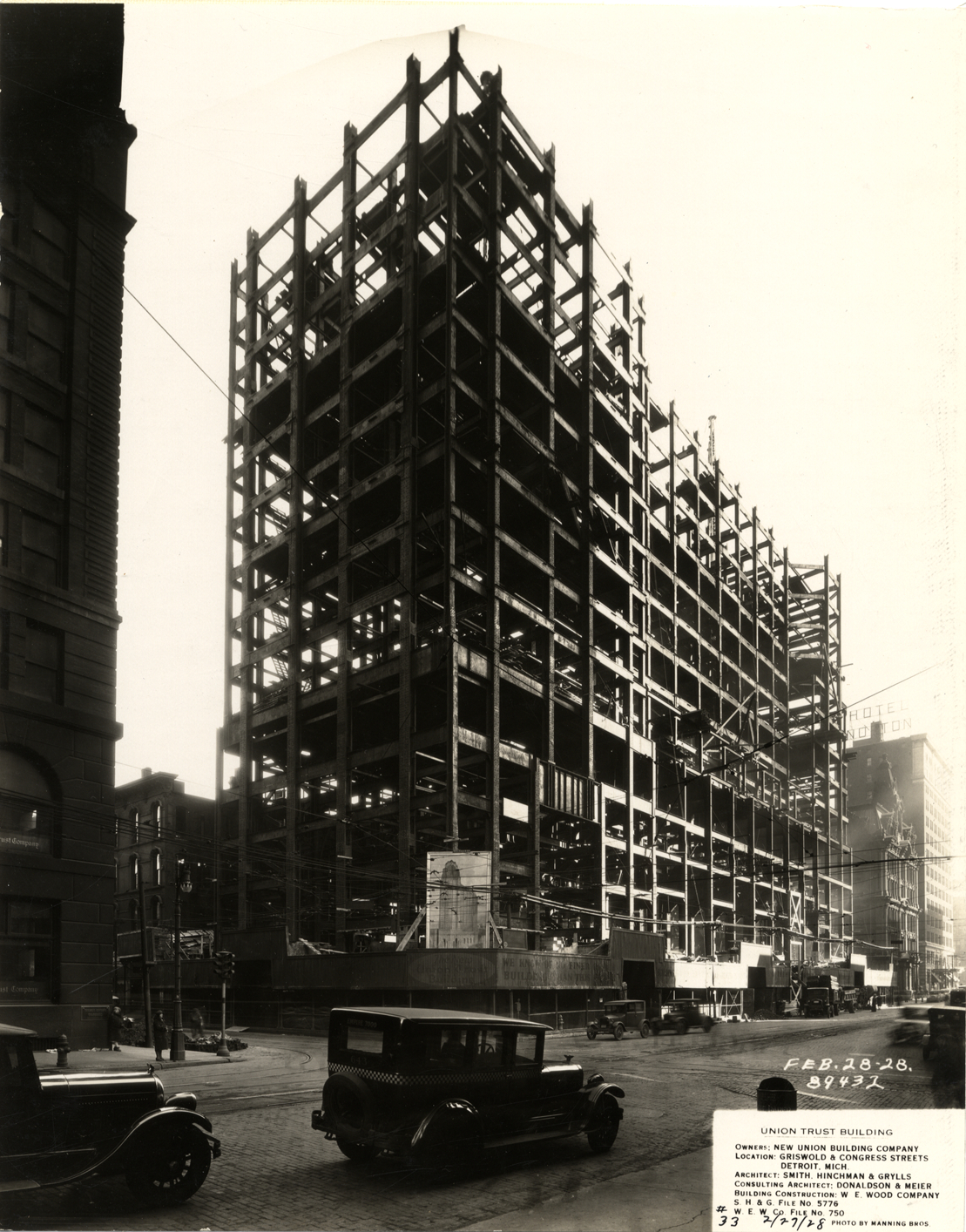 Union Guardian Building under construction