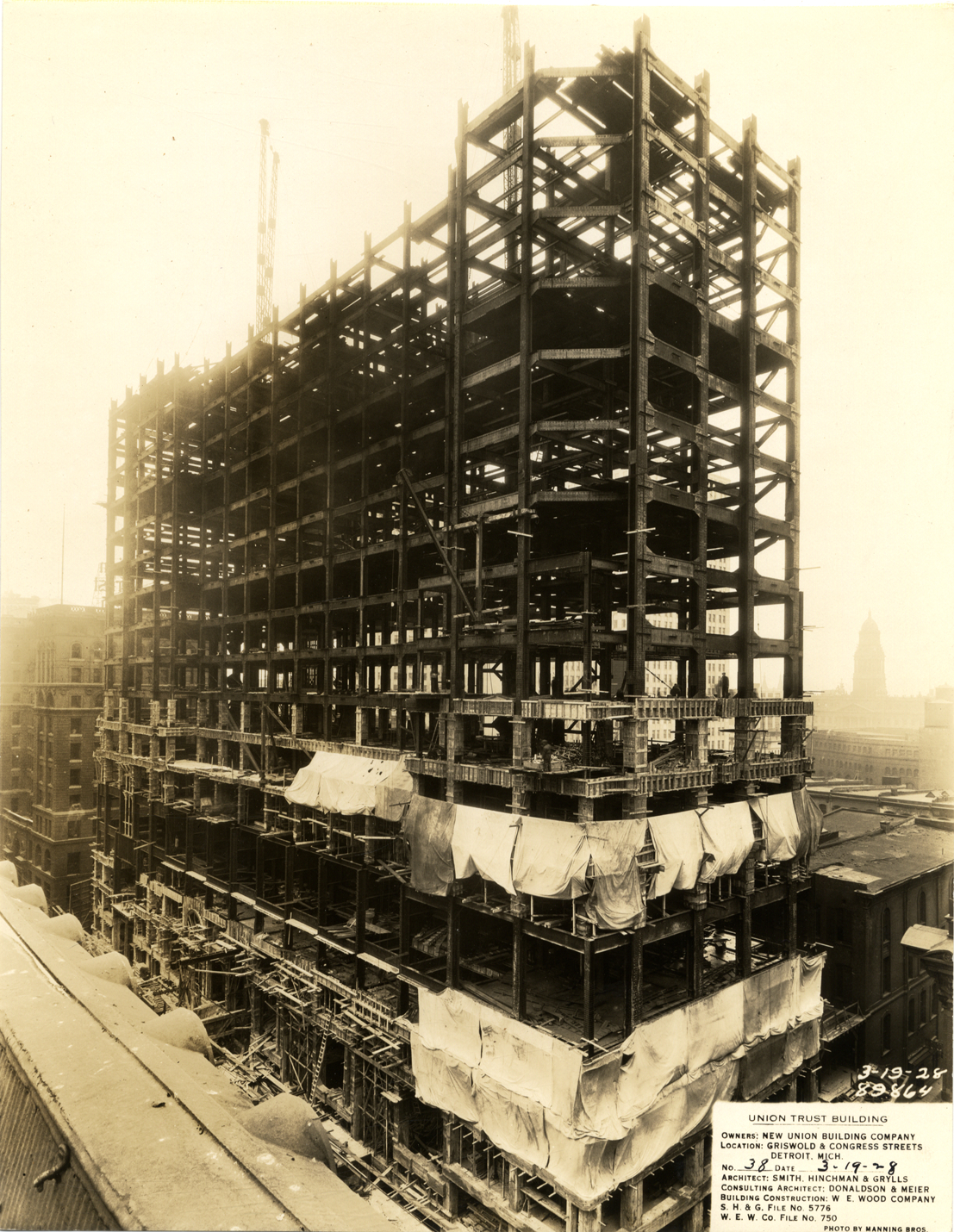 Union Guardian Building under construction