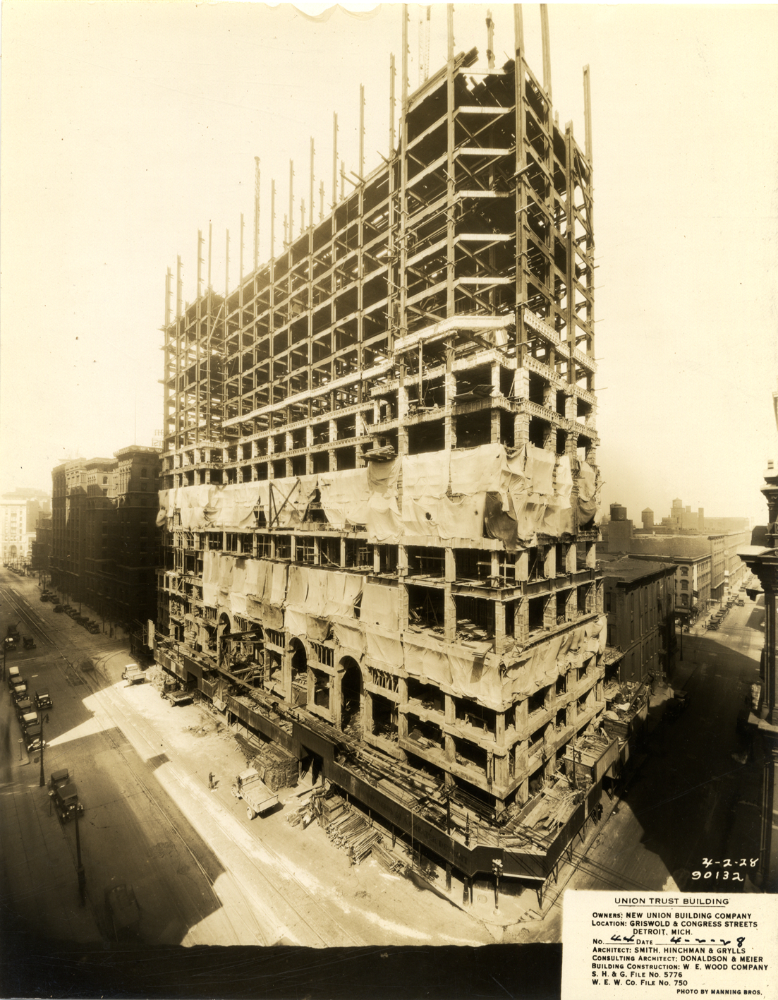 Union Guardian Building under construction