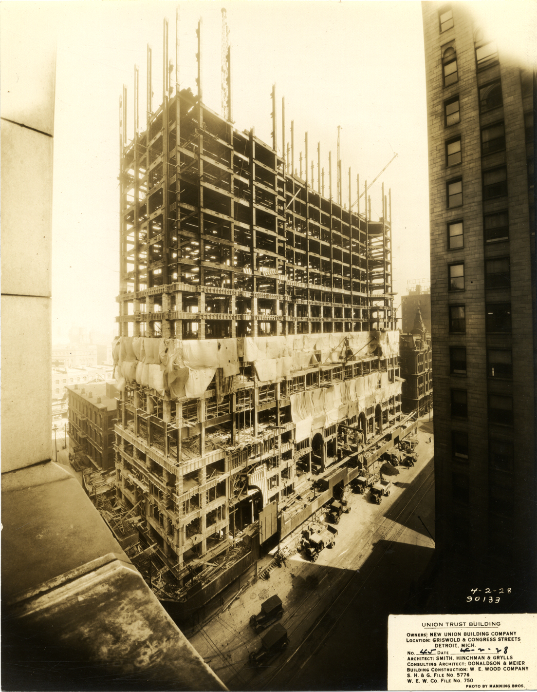 Union Guardian Building under construction