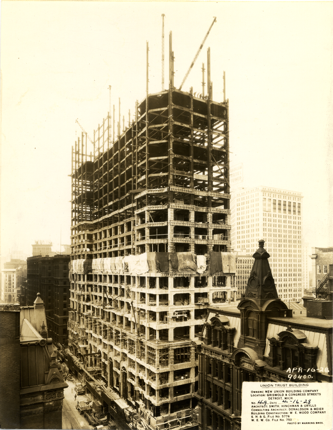 Union Guardian Building under construction