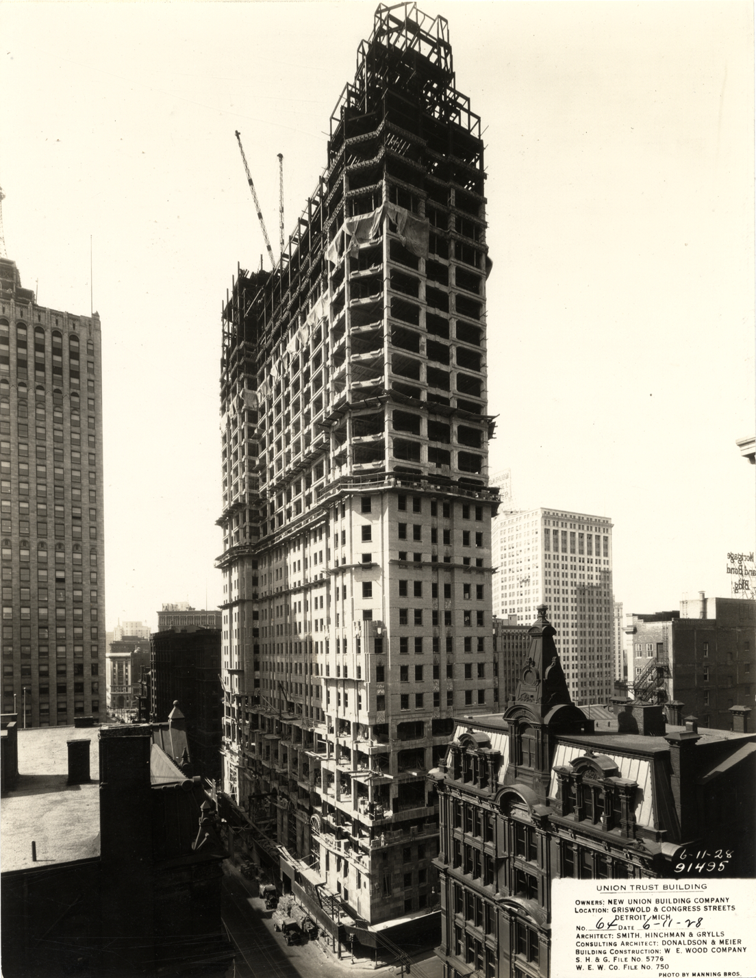 Union Guardian Building under construction