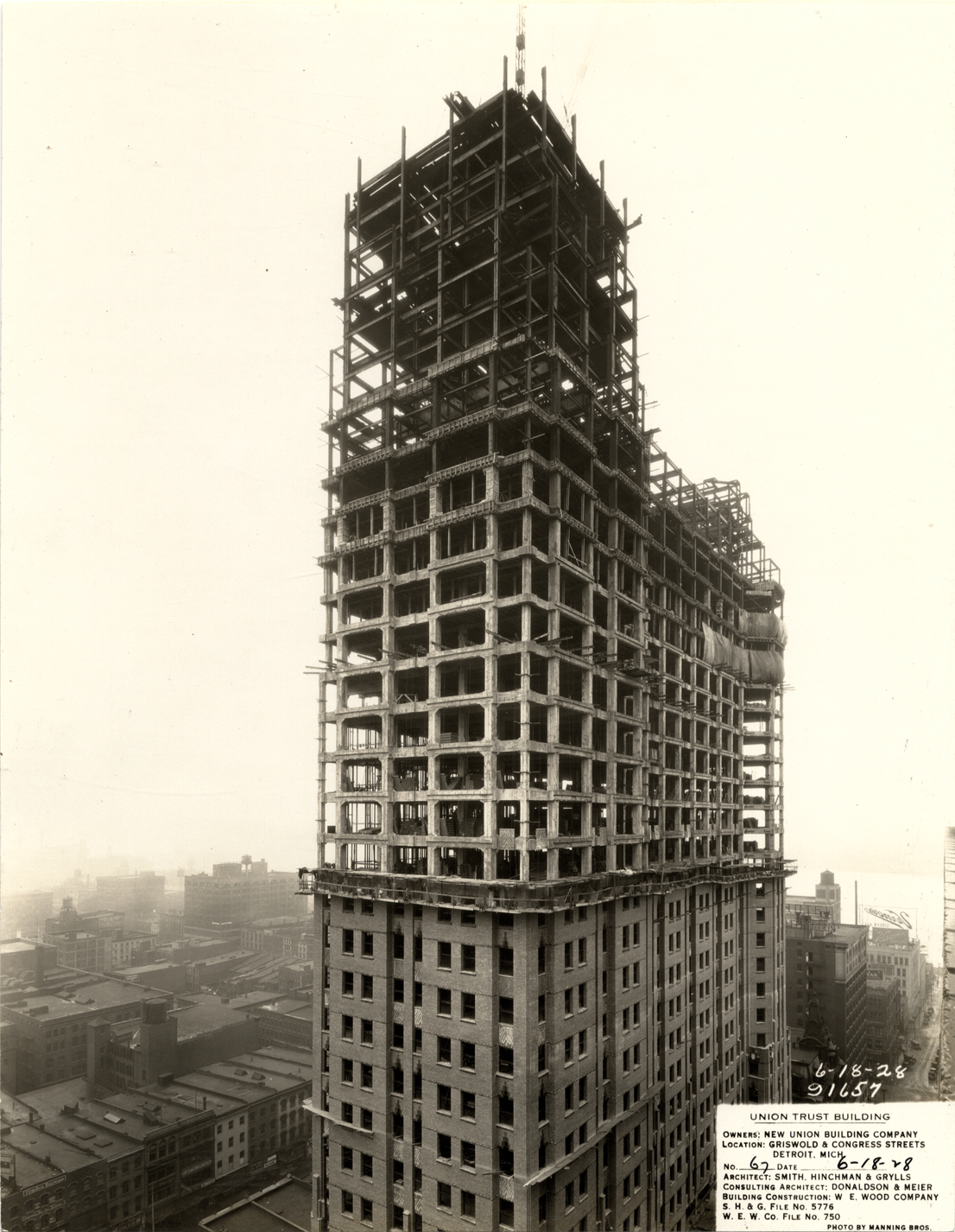 Union Guardian Building under construction