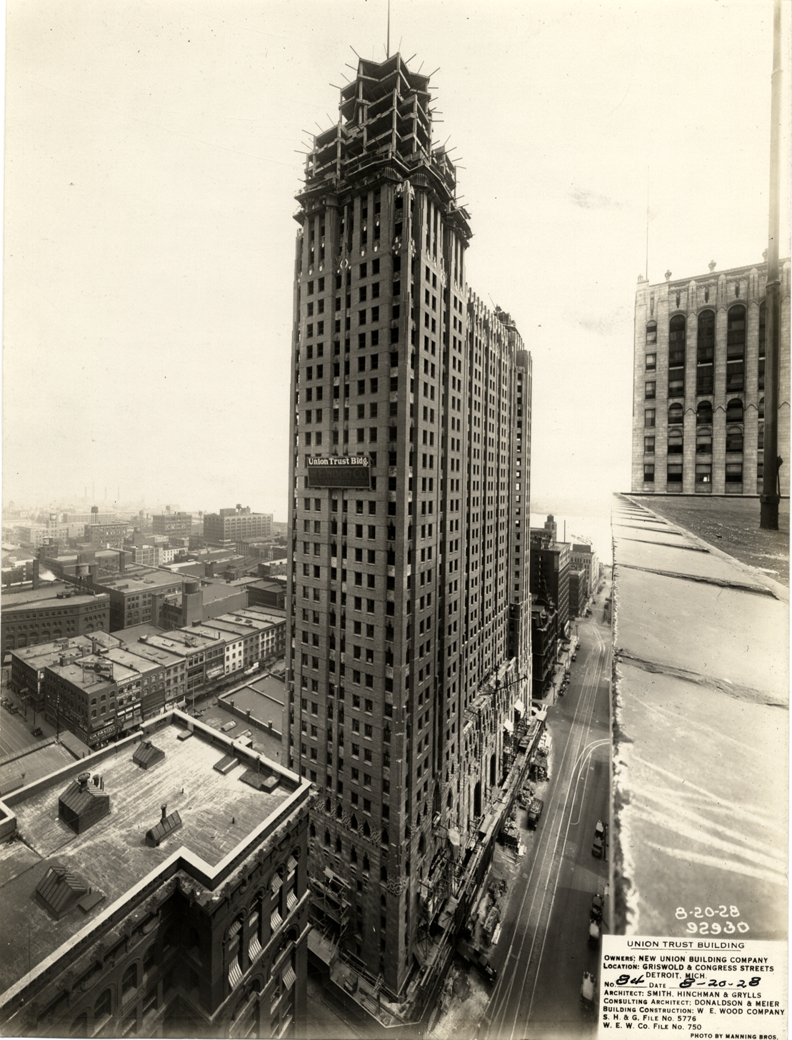 Union Guardian Building under construction