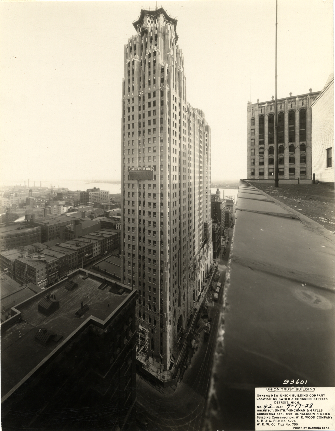 Union Guardian Building under construction
