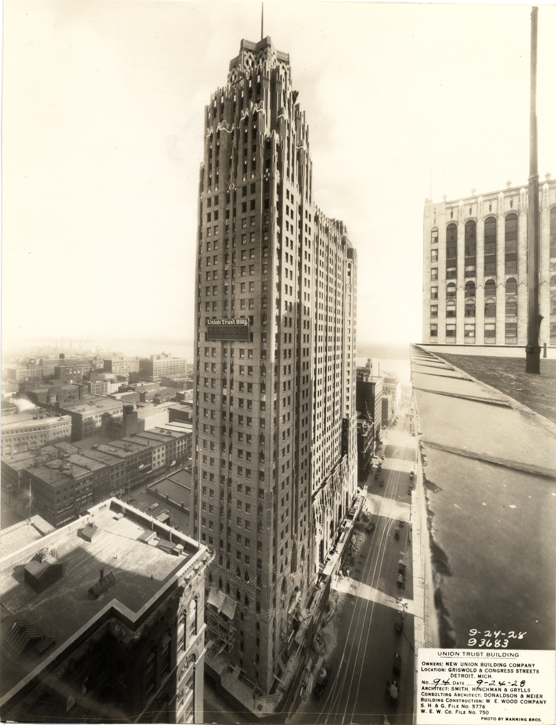 Union Guardian Building under construction