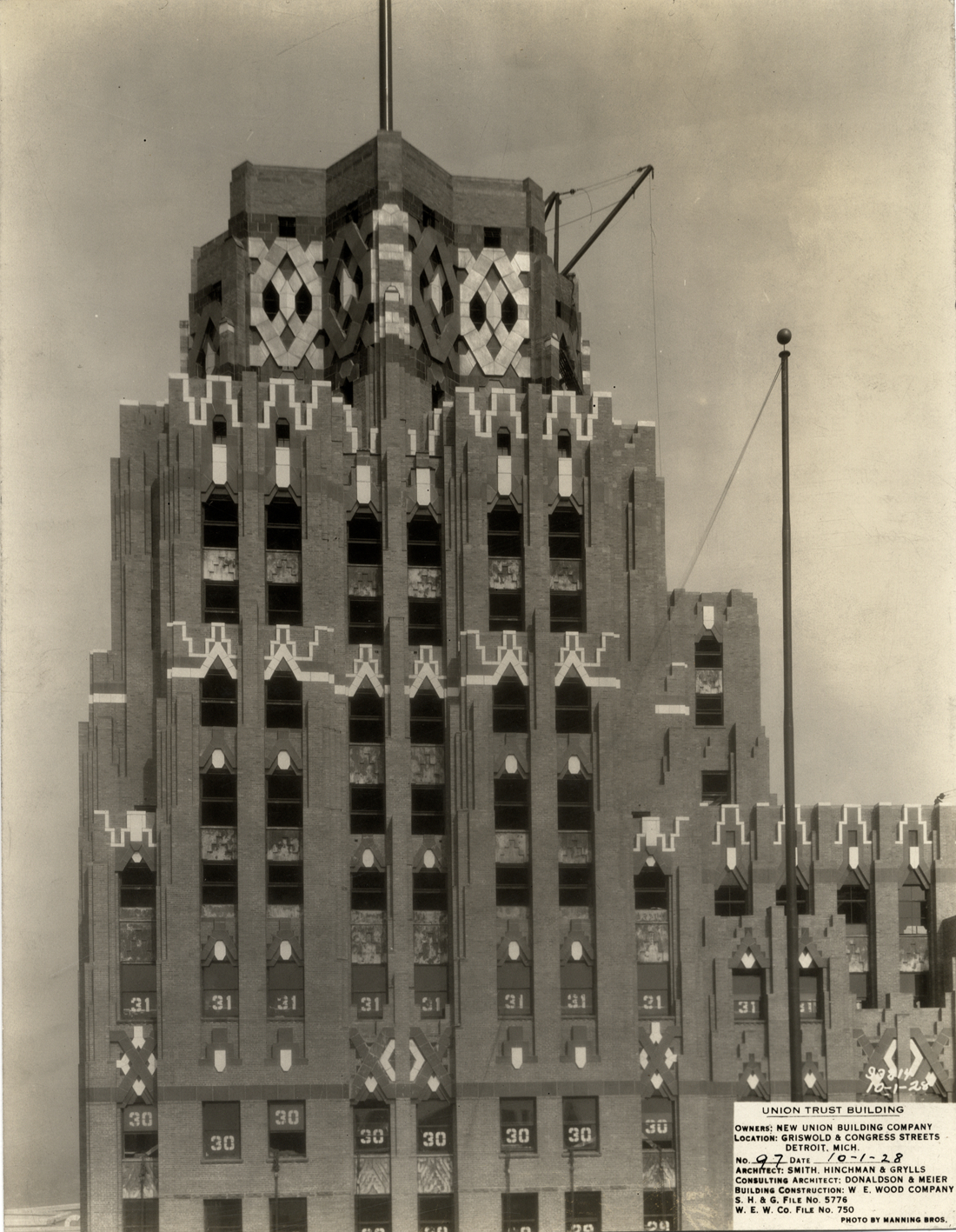 Union Guardian Building under construction